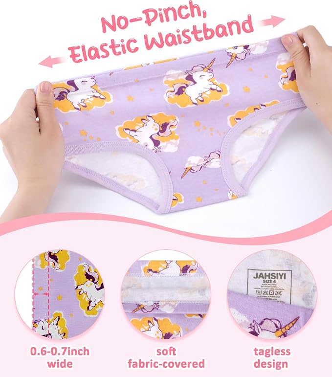 Girls and Toddlers 100% Cotton Underwear Tagless Soft Panties Size 2-3T - Image 3