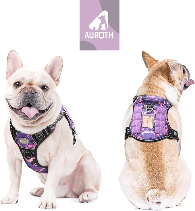 AUROTH Tactical Dog Harness for Small Medium Large Dogs No Pull Adjustable Pet - Image 2
