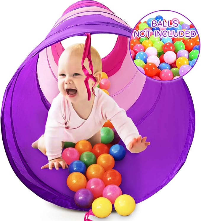 PigPigPen Kids Tunnel for Toddlers, Pop Up Play Tunnel Tent for Babies or Dogs - Image 7