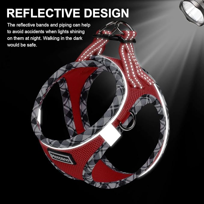 Mercano Soft Mesh Dog Harness and Leash Set, No-Chock Step-in Reflective - Image 6