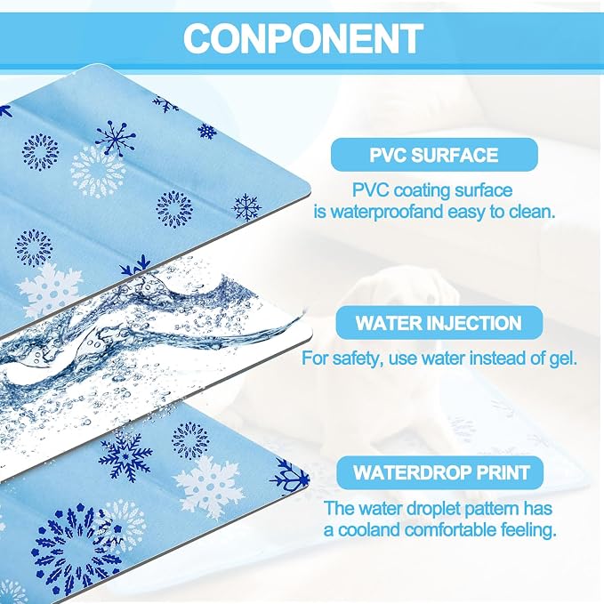 Dog Cooling Mat, Cooling Mat for Dogs & Cats, Provides Instant Relief for Small - Image 6