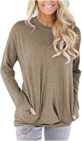 Akihoo Womens Casual Long Sleeve Tunic Tops Crew Neck Shirt Blouses by Akihoo