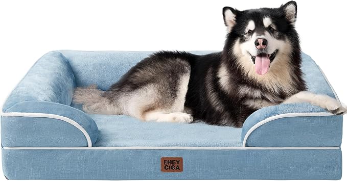 EHEYCIGA Orthopedic Dog Beds for Extra Large Dogs, Waterproof Memory Foam XXL by EHEYCIGA