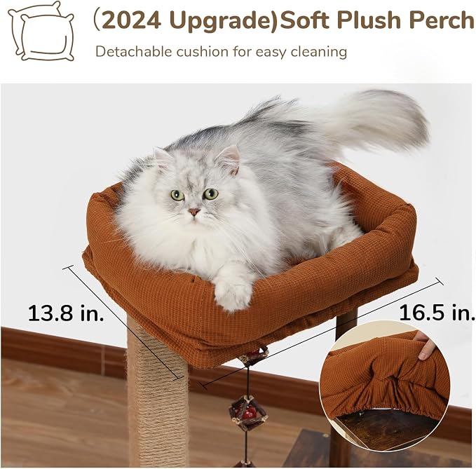 FUKUMARU Cat Scratching Post, Modern Style Cat Tree - Image 5