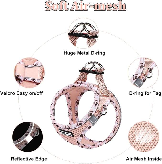 Mercano Soft Mesh Dog Harness and Leash Set, No-Chock Step-in Reflective - Image 3