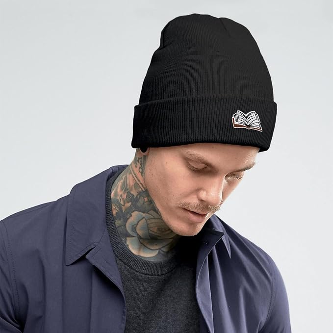 Funny Beanies Warm Knit Hats Fall Winter Black Hip Pop Knit Hat Cap - Image 2