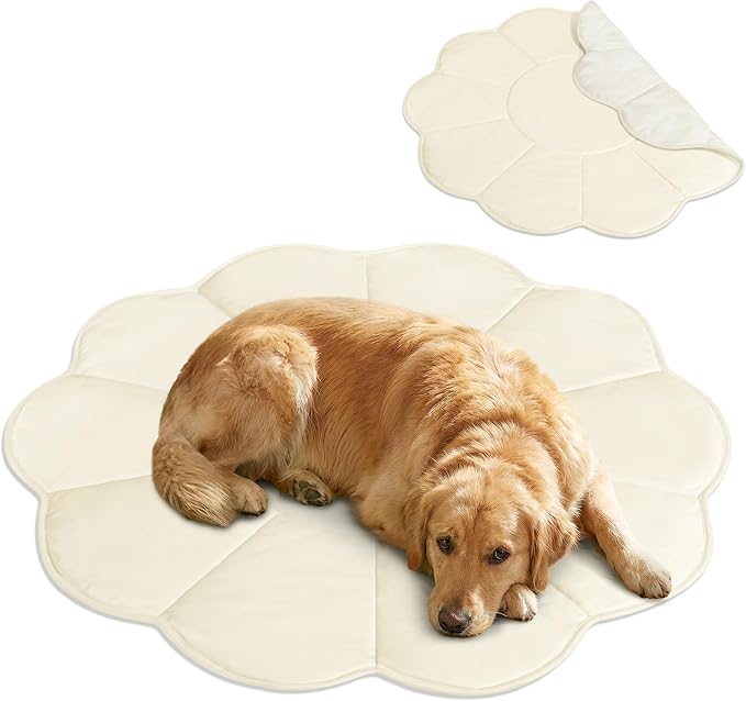 PetAmi Dog Cooling Mat, Flower Shape, Reversible Cooling Nylon Blanket Soft by PetAmi