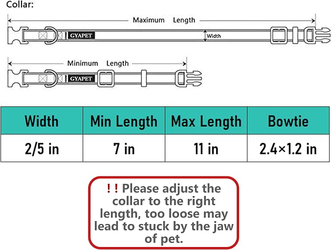Cat Collar Breakaway Bowtie Safety - Image 5