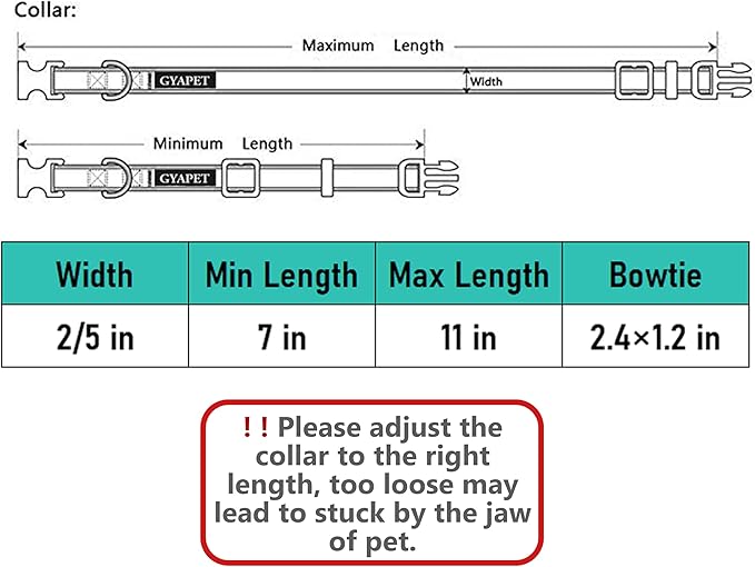 Cat Collar Breakaway Bowtie Safety - Image 6
