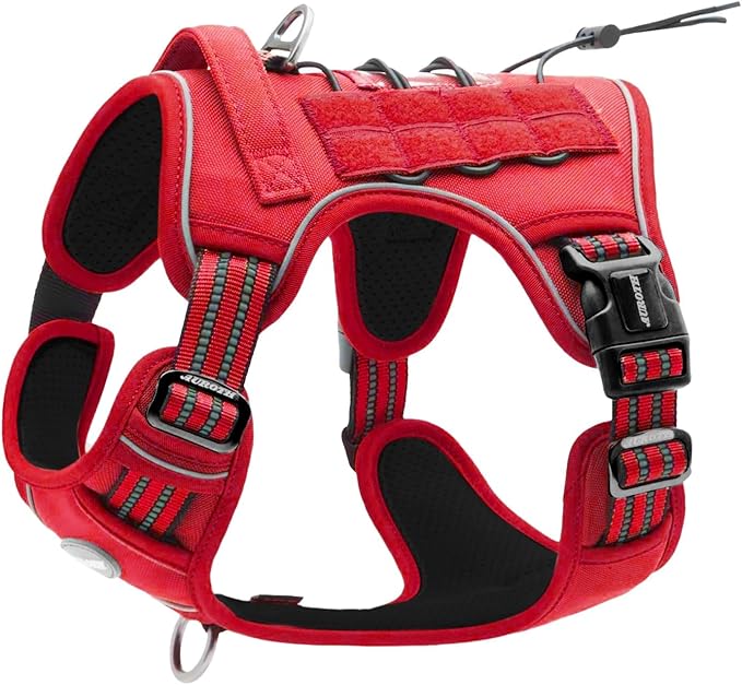 AUROTH Tactical Dog Harness for Large Dogs No Pull Adjustable Pet Harness by AurothPets