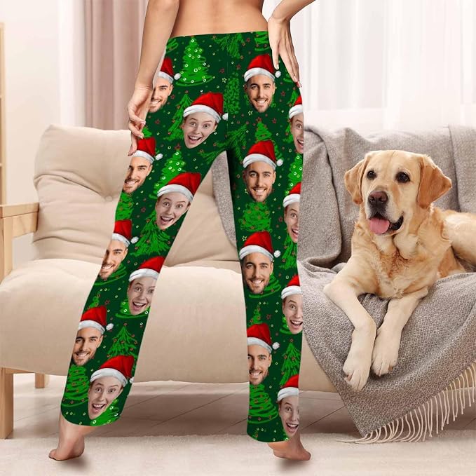 MyPupSocks Customized Face Pajamas Pants Sleep Bottoms - Image 4