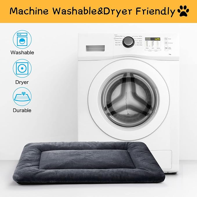 Dog Beds Crate Pad for Dogs Ultra Soft Dog Crate Bed Washable & Anti-Slip - Image 5