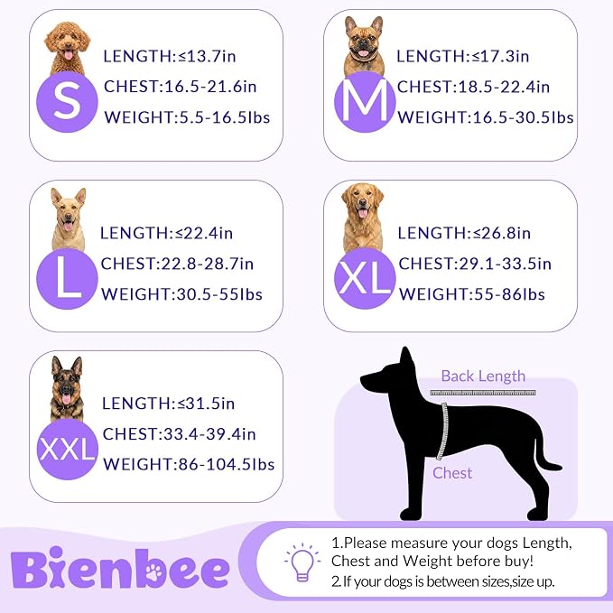 Dog Bathrobe, Super Absorbent for Small to Large Dogs, Light Purple L - Image 6
