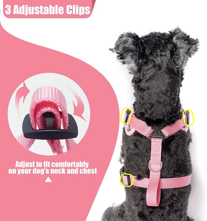 PUPTECK Small Dog Harness and Leash Set, No Pull Adjustable Puppy Cat Harness - Image 4