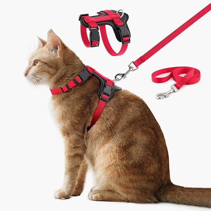 Plutus Pet Adjustable Cat Harness and Leash Set, Quick Release, Escape Proof by PLUTUSPET