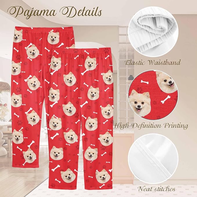 Custom Couple Pajama Pants Sock - Image 4