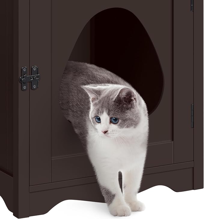 Yaheetech Cat Litter Box Enclosure, Hidden Litter Box Furniture - Image 7