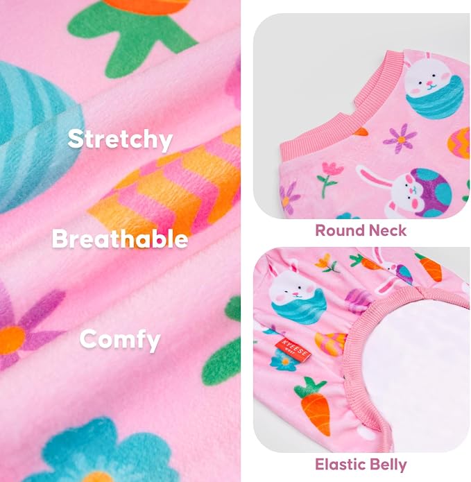 KYEESE Easter Dog Pajamas, Soft Dog Pajamas - Image 3