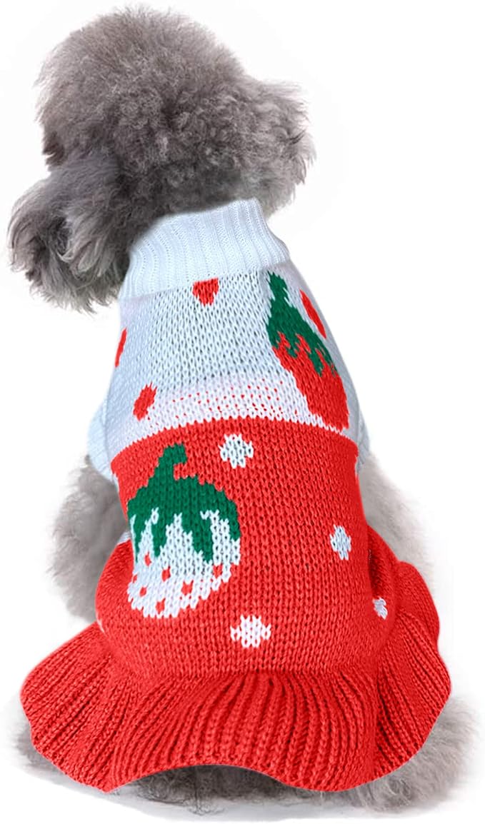 CHBORCHICEN Pet Dog Sweaters Classic Knitwear Turtleneck Winter Warm Puppy by CHBORCHICEN