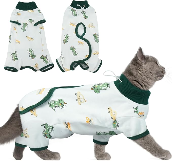 DENTRUN Cat Surgery Recovery Suit Female Male Soft Onesie, Kitten Surgical by DENTRUN