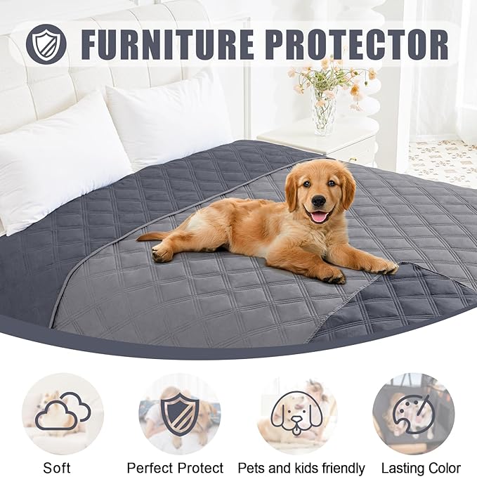 Smiry Waterproof Dog Bed Cover Blanket 40x80, Soft Reversible Pet Blanket - Image 8