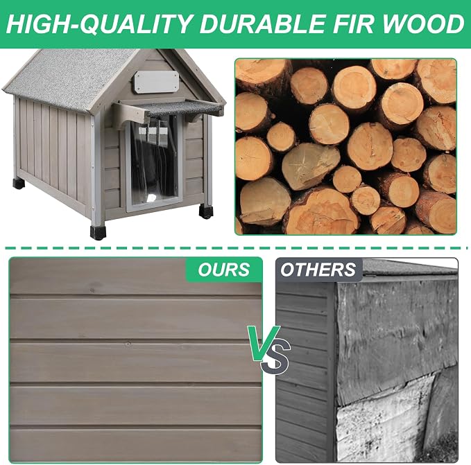 PetsCosset 20.5" L Outdoor Dog House - Image 6