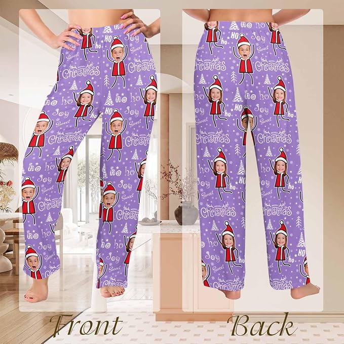 Custom Couple Pajama Pants Sock - Image 5