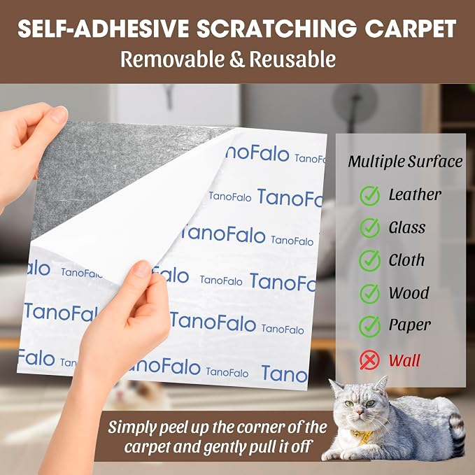 Cat Scratching Mat, Cat Wall Shelves, Cat Scratching Post, TanoFalo DIY Couch - Image 2