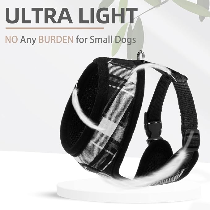 PUPTECK Soft Mesh Dog Harness and Leash Set Pet Puppy Cat Comfort Padded Vest - Image 5