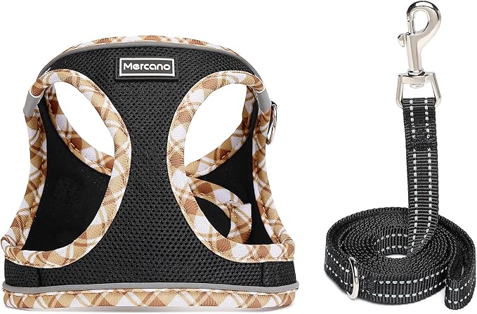 Mercano Soft Mesh Dog Harness and Leash Set, No-Chock Step-in Reflective - Image 2