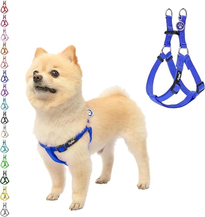 PUPTECK No Pull Dog Harness Soft Adjustable Basic Nylon Step in Puppy Vest by PUPTECK