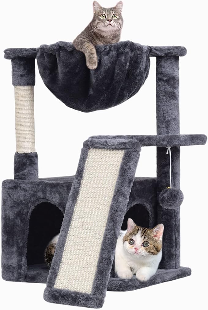 SYANDLVY 23.62" Cat Tree for Indoor Large Cats, Cat Tower by SYANDLVY