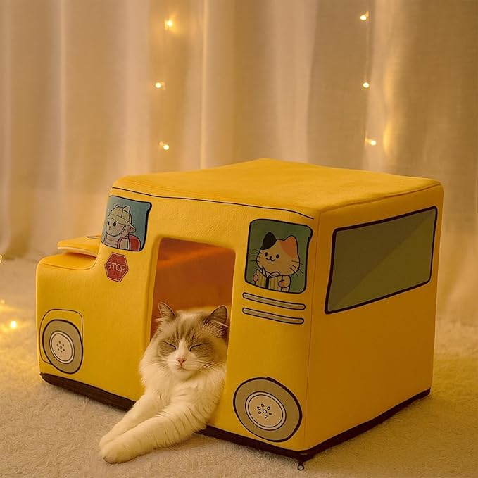 Cute Cat Beds Kitten Beds, Soft Small Dog Beds, Washable Pet Beds - Image 6