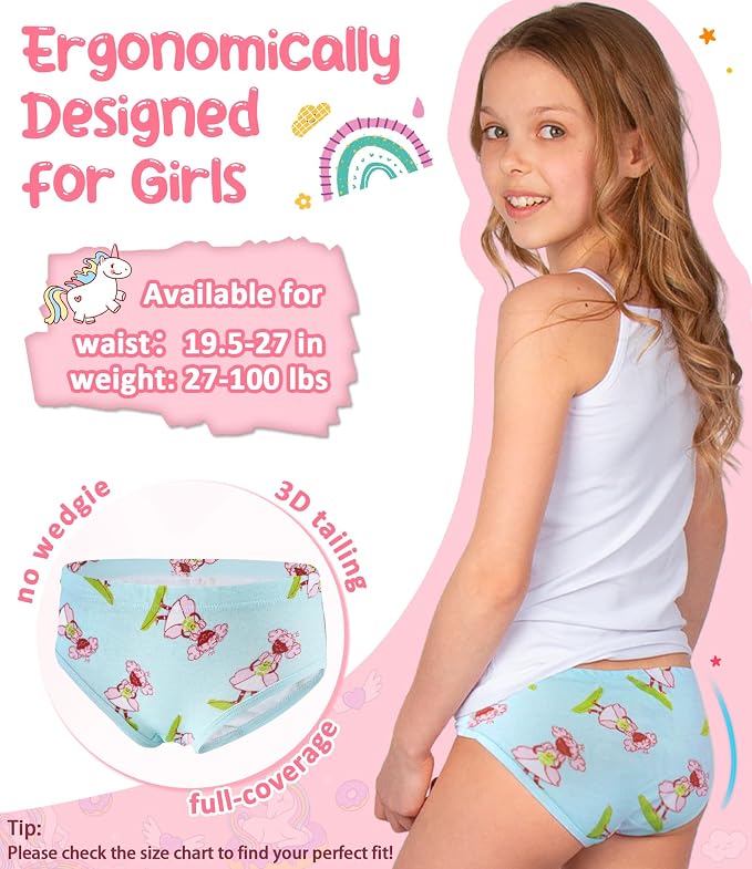 Girls and Toddlers 100% Cotton Underwear Tagless Soft Panties Size 2-3T - Image 5