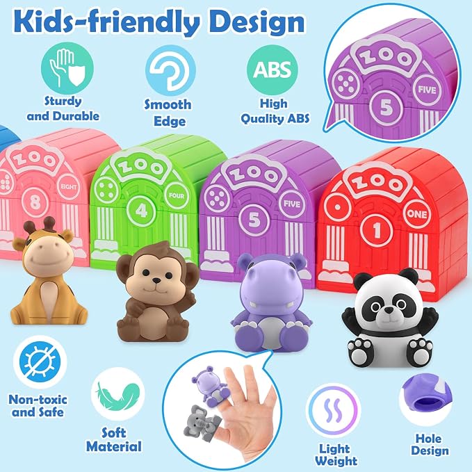 Learning Toys for 1, 3 Year Old Toddlers, Matching & Sorting Fine Motor Games - Image 4