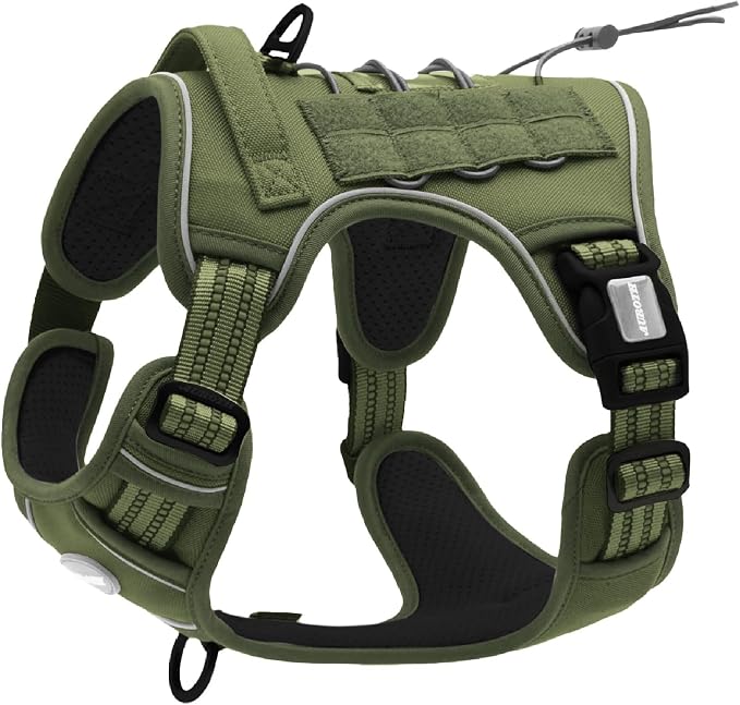 AUROTH Tactical Dog Harness for Large Dogs No Pull Adjustable Pet Harness by AurothPets