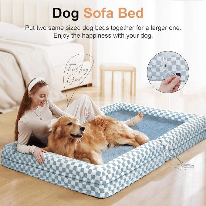 Large Dog Bed Orthopedic Washable: Beds Bolster XL Bed Medium Large Dogs Egg - Image 3