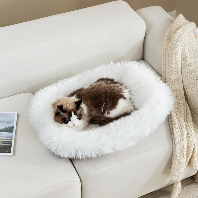 Dog Cat Bed Mat 19.6x31.4 inch, Washable Soft Plush Faux Fur Fluffy Puppy Pad - Image 7