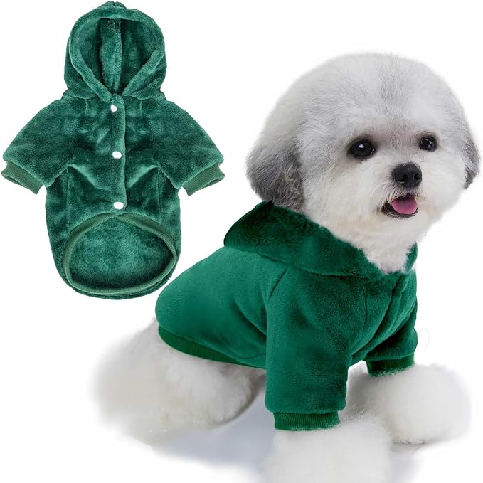 FabriCastle Dog Hoodie Sweater for Small Dogs Boy and Girl, Dog Clothes XS XXS by FabriCastle