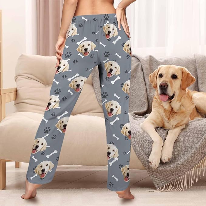 Custom Pajama Pants Women Personalized Face Pajamas Bottom Couple Pajama Pants - Image 2