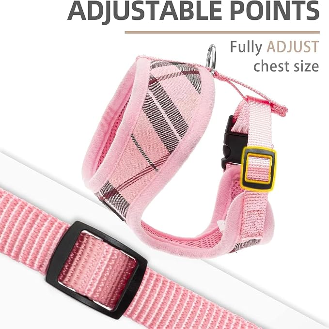 PUPTECK Soft Mesh Dog Harness and Leash Set Pet Puppy Cat Comfort Padded Vest - Image 3