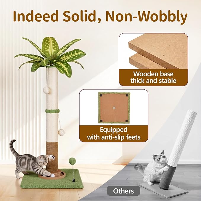 Tall Cat Scratching Post Vertical Pole - Image 3