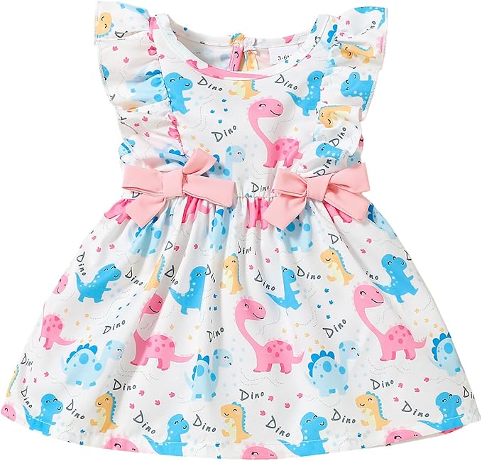 Mioglrie Baby Girl Dress Summer Girl Clothes Infant Outfits Newborn Ruffle by Mioglrie