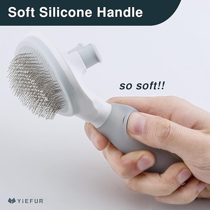 Cat Hair Brush, Cat Brush for Shedding, Soft Silicone Self Cleaning Brushes for - Image 4