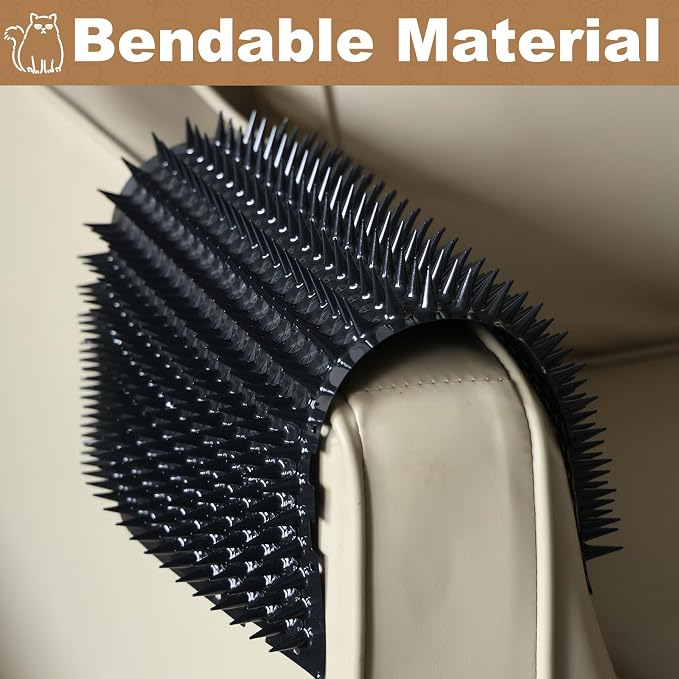 10 Packs Scat Mat for Cats, 13X16 inches Pet Deterrent Spikes, Indoor Outdoor - Image 5