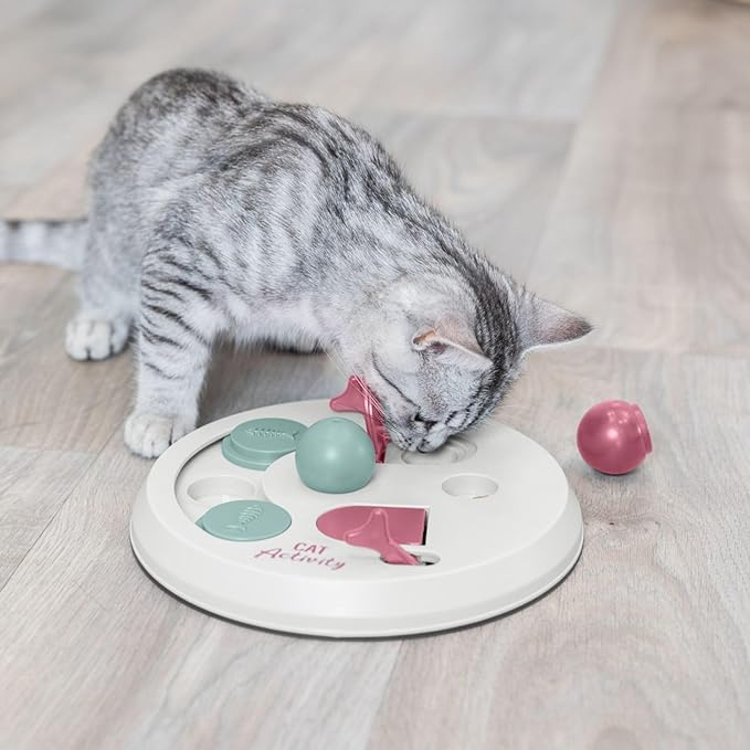 Trixie Cat Activity Flip Board – 4-Module Treat Puzzle Enrichment Toy - Image 6