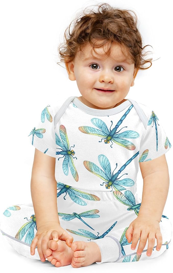 Baby Clothes Set Infant Bodysuits Pants Sets 0-24M - Image 2