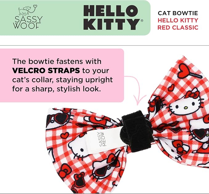 Sassy Woof Hello Kitty® Red Bowtie - Image 2