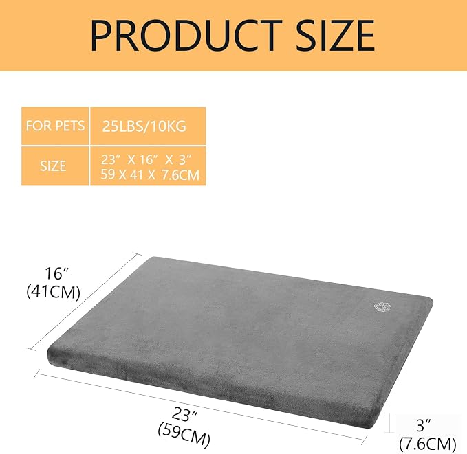 EMPSIGN Stylish Dog Bed Mat Dog Crate Pad Mattress Reversible, Water Proof - Image 2
