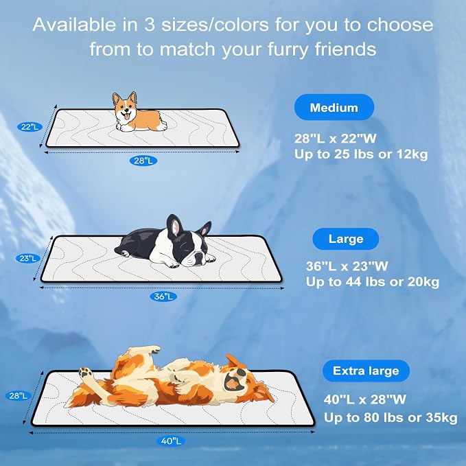 Cozyide Dog Cooling Mat, Large Cooling Mat - Image 6